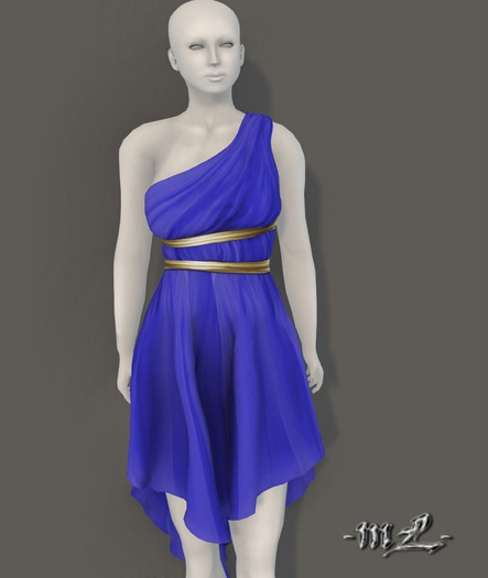 -mL- Athena Dress - Blue
