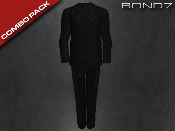 *BOND7* V-neck Longsleeve (Black)