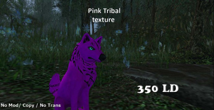 Twi~Mesh wolf~Pink tribal Texture