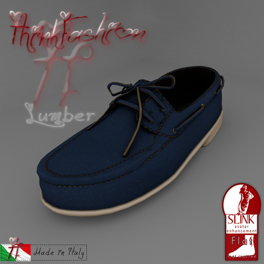***TF*** - Lumber Shoes For Men Clas/FitM-Rig Blue(Slink-Flat)