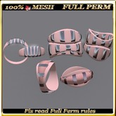 LW_ Mesh Bracelets 3 in 1 - Full Perm - Soft Pink