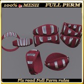 LW_ Mesh Bracelets 3 in 1 - Full Perm - Berry