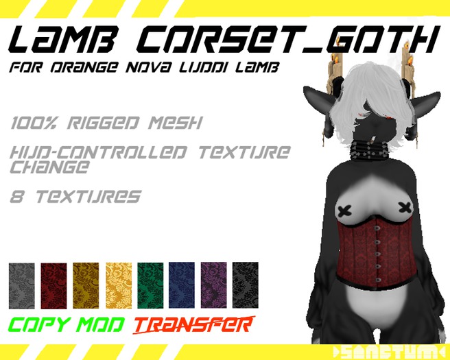 //RETIRED// SANCTUM_LAMB CORSET_GOTH