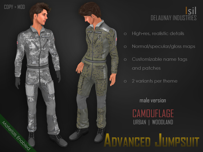~Isil~ Advanced Jumpsuit Male (Camouflage)