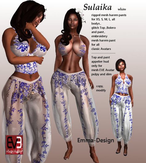 PR orient mesh Chic- Sulaika white
