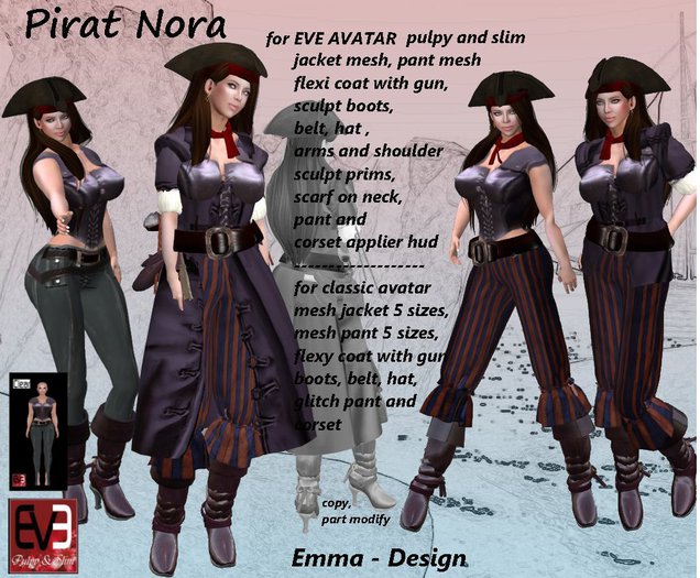 PR medieval mesh chic- Pirat Nora