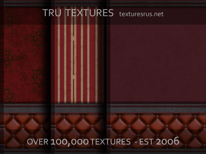 Second Life Marketplace - 29145: 28 x Seamless Red Leather Panelled ...
