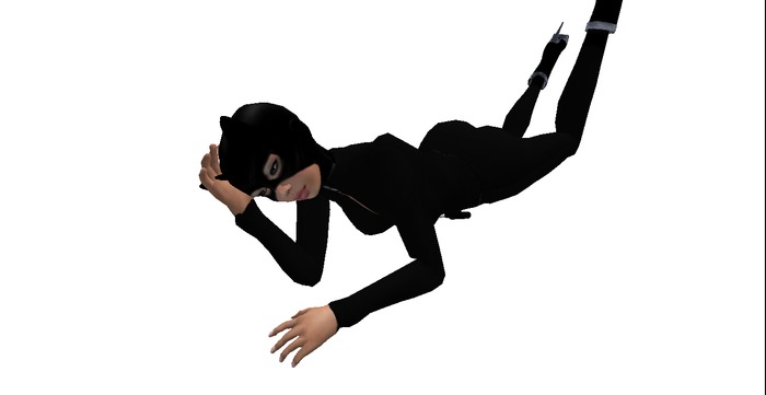 Lay Front Kicking Hand on Head Animation Full Perms!
