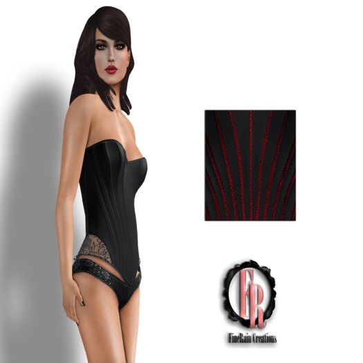 :: FineRain creations.::Pearl Lingerie Red  Ruled