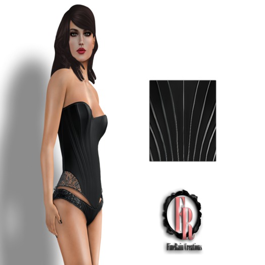 :: FineRain Creations.::Pearl Lingerie Gray Ruled