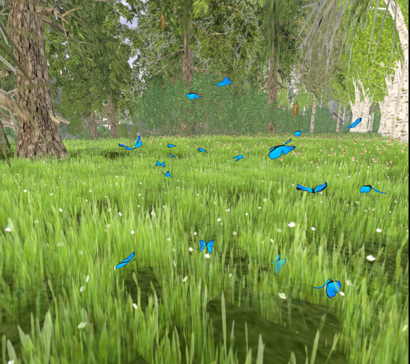 Super Realistic Flying Butterflys : Purple
