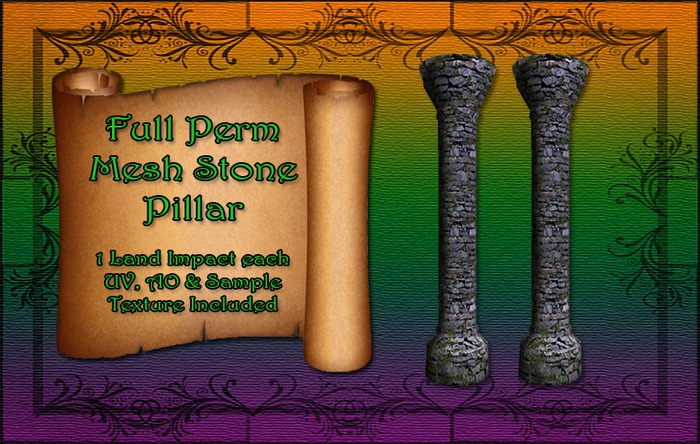 Mesh Stone Pillar - Full Perm