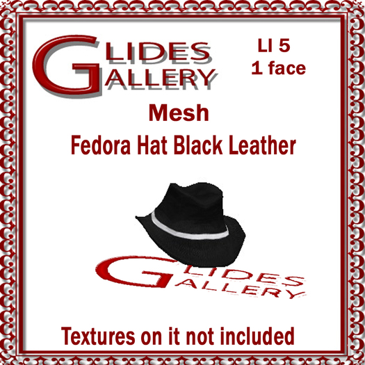 fedora hat black mesh