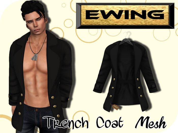 *+EWING+* Trench Coat "Black"