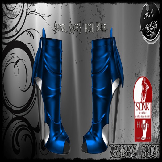ishara 15 slink shoes  high blue