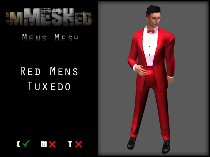 imMESHed - Red Mens Tuxedo