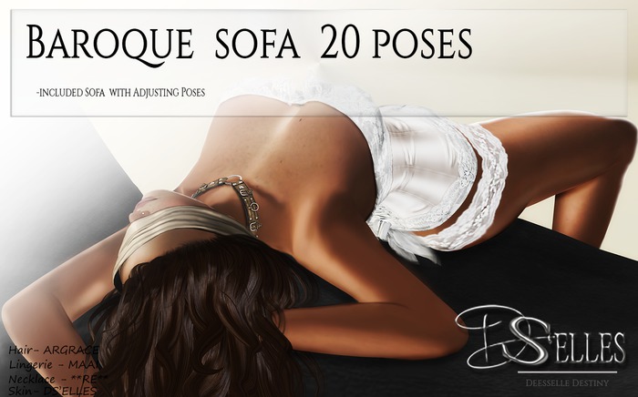 Baroque Sofa DS'ELLES 20 poses BOX