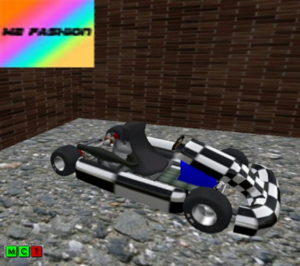 SUPERKART 250cm competition damier