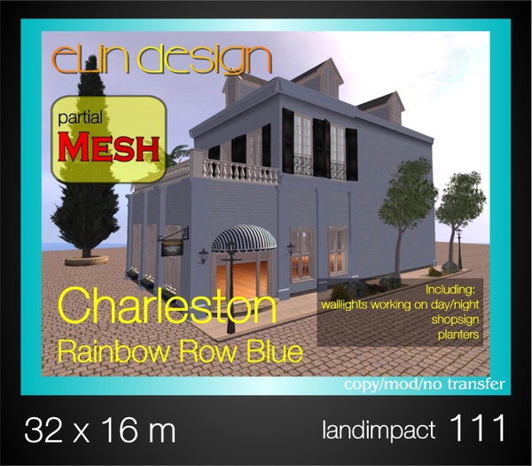 Shop Charleston Rainbow Row Blue