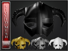 T-3D Creations [ LQ Mesh - Helmet 002 ] LIQUID MESH with Non Rigged Mesh - Full Perm -