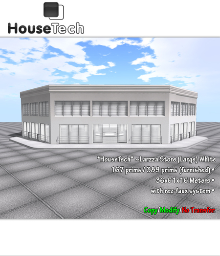 *HouseTech* ~Larzza Store (Large) White [PROMO]