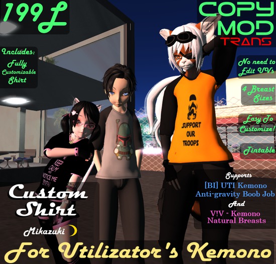 [Mika] Kemono Custom Shirt