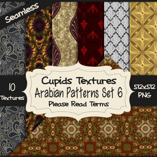 *Cupids Textures * 10 ARABIAN PATTERNS SET 6