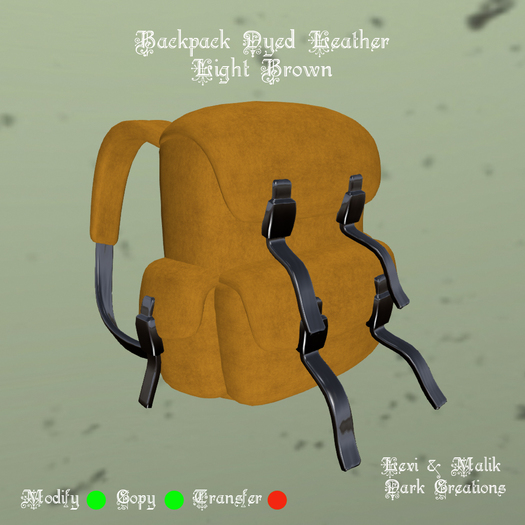 Backpack Dyed Leather Light Brown