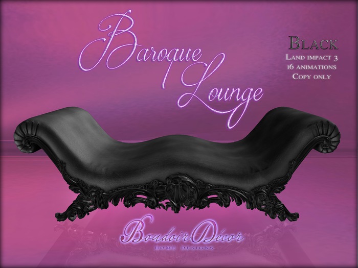 Boudoir Baroque Lounge Black
