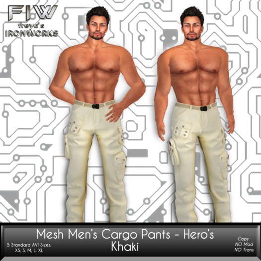 FIW - Men's Mesh Hero Cargo Pants - Khaki