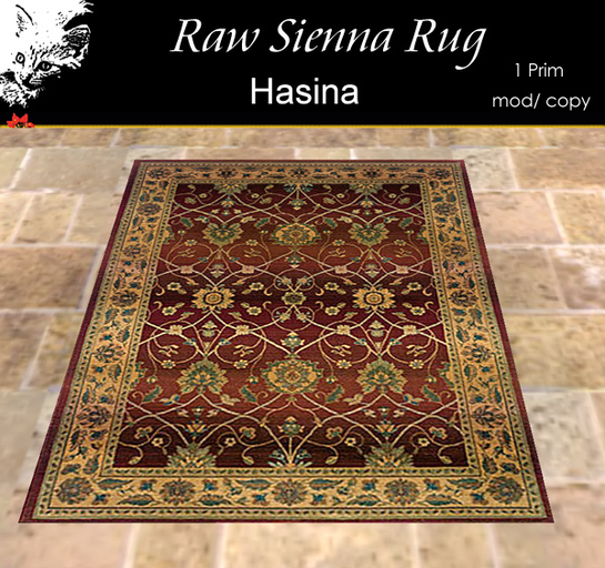Pestique 'Hasina' Rug  Raw Sienna