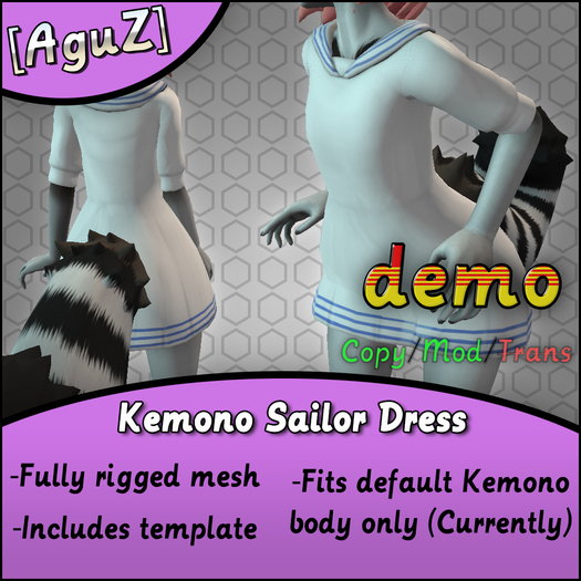 [AguZ] Kemono Sailor Dress Demo