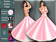 [TKS] Basics - Twine Gown Pink