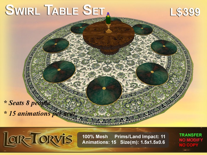 Swirl Table Set