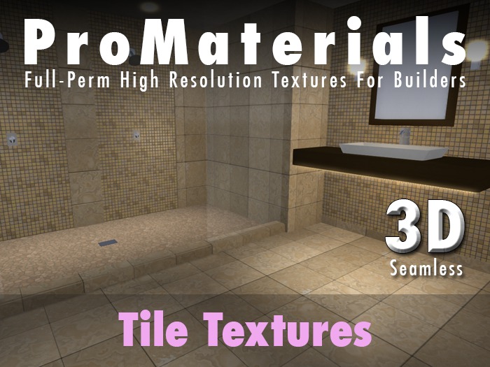 ProMaterials - 12 Full Perm Bathroom Tile Texture Set