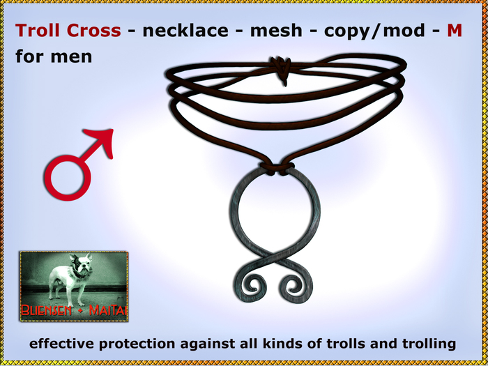 Bliensen + MaiTai - Troll Cross - Basic version - Viking necklace for men