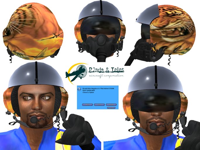 Pilot Helmet STORM FIGHT TIGUER BOX