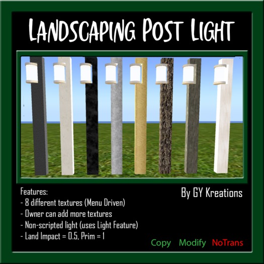 Landscaping Post Light