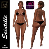 JCD Scintille Black Bikini w/Omega Appliers (bagged)