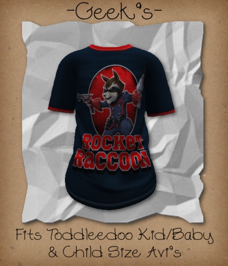 -Geek's- Raccoon Rocket T-Shirt