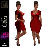 JCD Oleta Red Dress w/Omega Appliers (bagged)