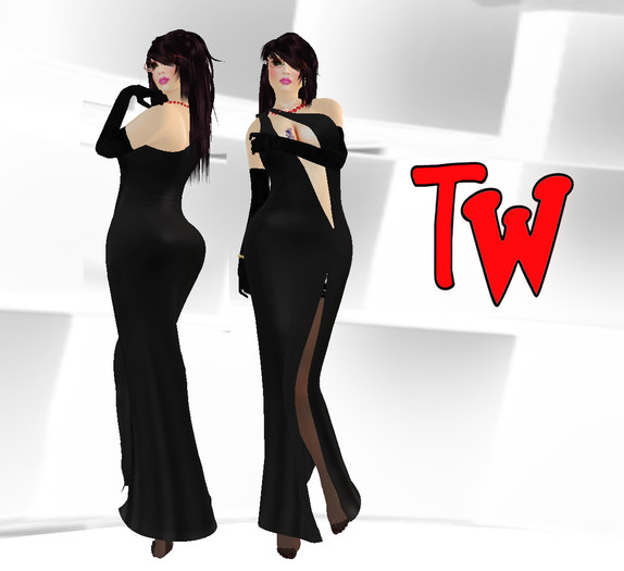 TW>One Shoulder Dress with Cutouts-Back
