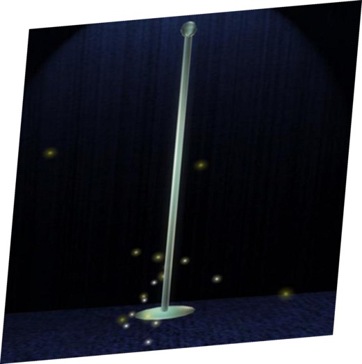 Particles Dancepole Green