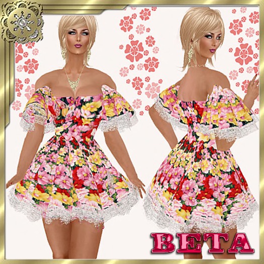 flowers mini dress JASMIN