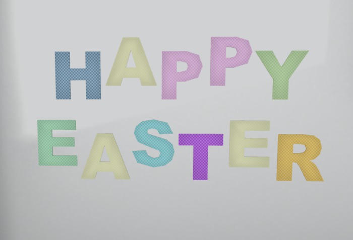 Happy Easter 3D Sign (box)