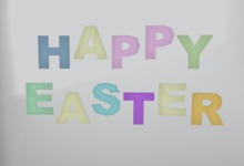 Happy Easter 3D Sign (box)