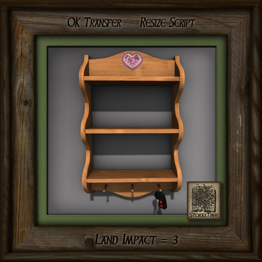 Heart Key Wall Shelf Bb