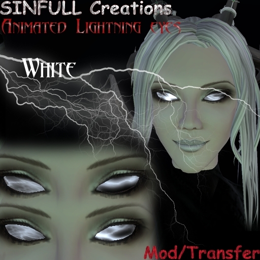 Sinfull Lightning eyes White