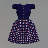 Blue Winged Heart Mesh Dress box