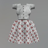 Smoke Winged Heart Mesh Dress box